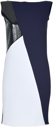 ROKSANDA Navy-Multi Mixed-Media Ellis Dress