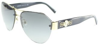 Versace VE 2143 100211 Golg Black Fashion Sunglasses Grey Gradient Lens