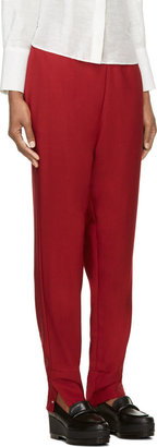 CNC Costume National Red Wool Trousers