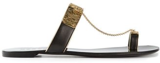 Casadei plaque detail sandals