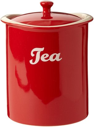 Linea Curve tea jar red