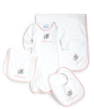 Princess Linens Luxury Layette Four-Piece Personalized Gift Set