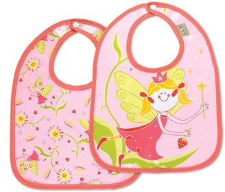 SugarBooger by Ore' Mini Bib Gift, Set of 2, Fairies and Berries
