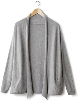 La Redoute R essentiel Cotton and Cashmere Open Cardigan with Pockets