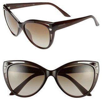 Versace 'Pop Chic' 57mm Cat Eye Sunglasses