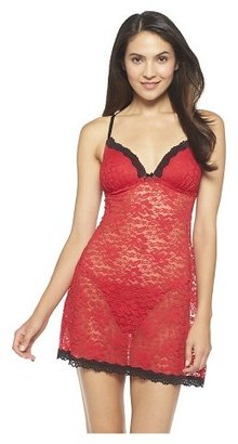 Gilligan & O'Malley Women‘s Lace Babydoll Lingerie Cupid Red - Gilligan & O‘Malley®