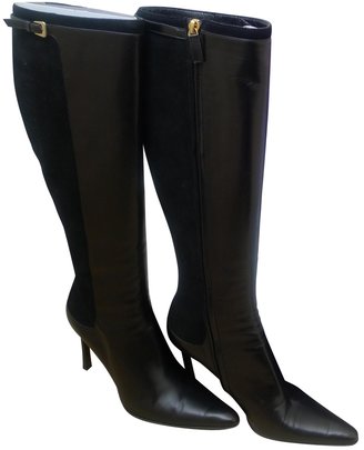 Ralph Lauren COLLECTION Black Leather Boots