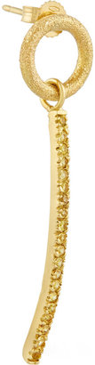 Carolina Bucci 18-karat gold sapphire earrings