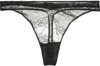 Calvin Klein Underwear Tulle and lace thong