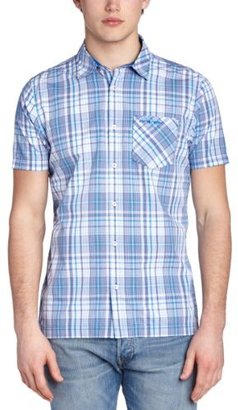 Animal Men's Shyan Checkered Button Front Short Sleeve Casual Shirt