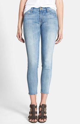 Mother 'The Looker' Frayed Crop Skinny Jeans (Spreading Rumors)