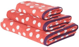 House of Fraser Dickins & Jones Pink polka dot bath towel