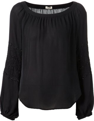 L'Agence beaded blouse