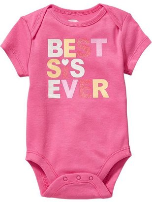 Old Navy "Best Sis Ever" Bodysuits for Baby