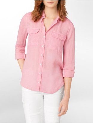 Calvin Klein Jeans Long Sleeve Button-Front Shirt