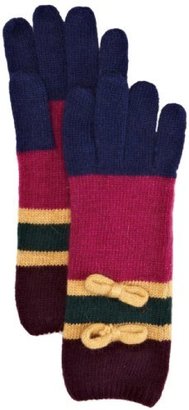 Alice Hannah Mini Bow Stripe Women's Gloves