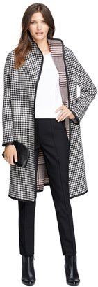 Brooks Brothers Wool Houndstooth Coat
