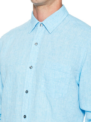 Roll-Up Sleeve Linen Sportshirt