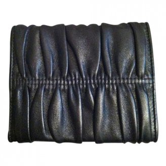 Prada Metallic Leather Wallet