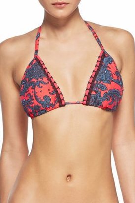 Next Paisley Pattern Printed Swimwear: Triangle Embellished Bikini Top
