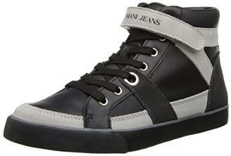 Armani Jeans Women's Leather Suede High Top Fashion Sneaker
