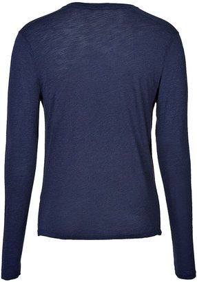 American Vintage Stretch Cotton Long Sleeve T-Shirt