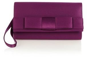Debut Purple satin bow bag