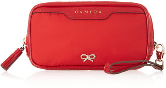 Anya Hindmarch Patent leather-trimmed camera case