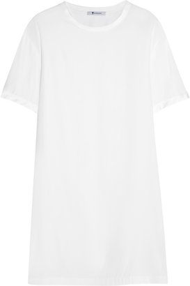 Alexander Wang T by Washed stretch-silk charmeuse mini dress