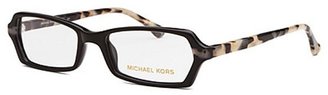 Michael Kors Women's Rectangle Black Optical Eyeglasses