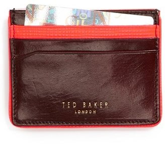 Ted Baker 'Neon' Leather Card Wallet
