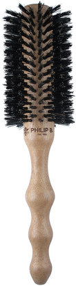 Philip B Polished Mahogany Handle Large (65mm) Round Hairbrush