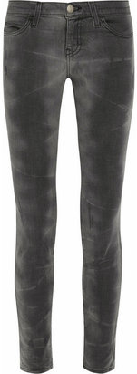 Current/Elliott The Stiletto mid-rise coated skinny jeans