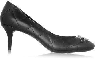 DKNY Ada quilted leather pumps