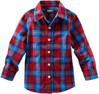 Osh Kosh Oshkosh OshKosh Bgosh Button-Front Plaid Woven Shirt - Boys 2t-4t