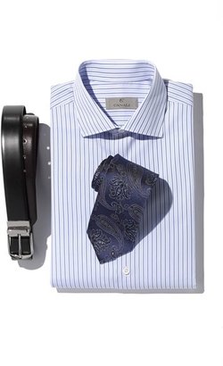 Canali Regular Fit Stripe Dress Shirt