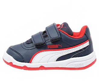 Puma STEPFLEEX Velcro shoes peacoat/white/high risk red