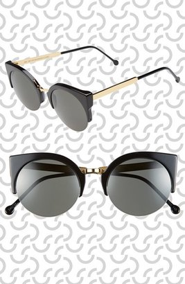 Women's Super By Retrosuperfuture 52Mm 'Lucia' Sunglasses - Black/ Gold