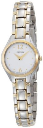 Seiko Women's SUJG06 Two-Tone White Dial Dress Watch