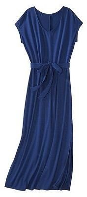Merona Petites Short-Sleeve V-Neck Maxi Dress - Assorted Colors