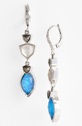 Judith Jack 'Blue Sea' Linear Earrings