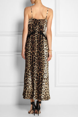Moschino Cheap & Chic Moschino Cheap and Chic Leopard-print silk-blend slip dress