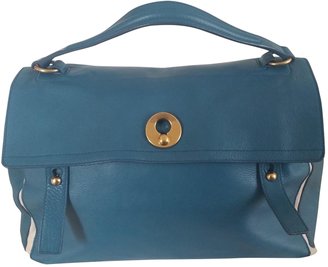 Yves Saint Laurent 2263 YVES SAINT LAURENT Blue Leather Handbag