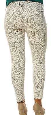 Lucky Brand Women's Low Rise Charlie Capri Jeans Leopard Print White