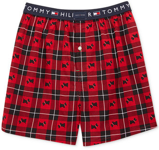 Tommy Hilfiger Men's Scotty Dog Printed Woven Boxers
