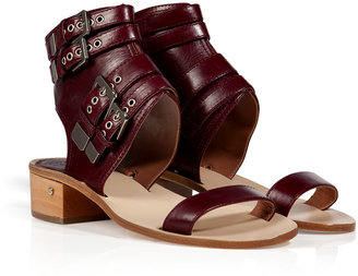Laurence Dacade Leather Sandals in Bordeaux