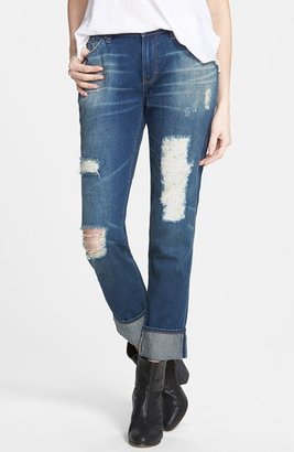 Dittos Relaxed Straight Leg Jeans (Blue)