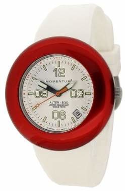 Momentum Women's 1M-SP99WD1W Alter Ego Red Bezel White Watch