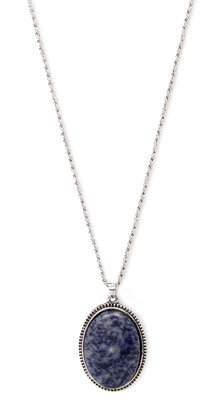 Forever 21 Faux Stone Pendant Necklace