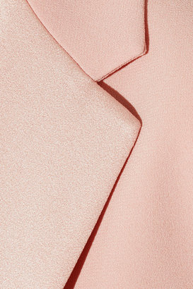 DKNY Satin-trimmed crepe blazer